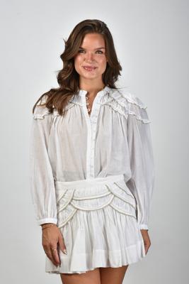 Marant Etoile blouse Greicy HT0678FA-C3J05E white