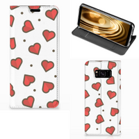 Samsung Galaxy S8 Hoesje met Magneet Hearts - thumbnail