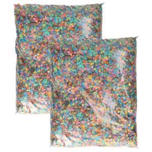 Luxe multicolor confetti - 2 kilo - Carnaval feest confetti - papier