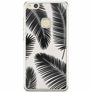Huawei P10 Lite siliconen hoesje - Palm leaves silhouette
