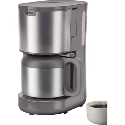 Braun KF 1505 GY Koffiezetapparaat RVS, Grijs Capaciteit koppen: 9