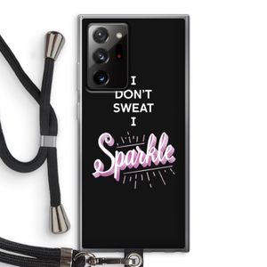 Sparkle quote: Samsung Galaxy Note 20 Ultra / Note 20 Ultra 5G Transparant Hoesje met koord