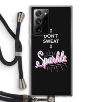 Sparkle quote: Samsung Galaxy Note 20 Ultra / Note 20 Ultra 5G Transparant Hoesje met koord
