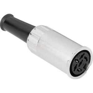 BKL Electronic 0202013 DIN-connector Bus, recht Aantal polen: 7 Zilver 1 stuk(s)