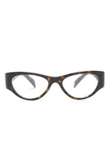 Prada Eyewear lunettes de vue à monture papillon - Marron