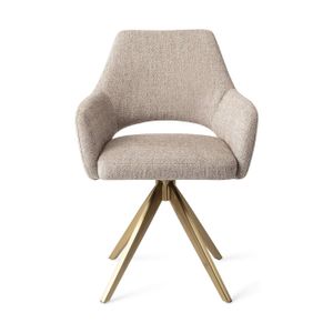 Jesper Home Yanai eetkamerstoel turn gold Biscuit Beach