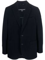 Circolo 1901 blazer en laine mélangée à simple boutonnage - Bleu