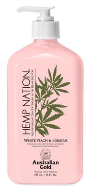 Hemp nation tan extender white peach hibiscus