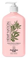 Hemp nation tan extender white peach hibiscus