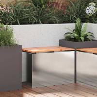 Tuinbank Zilver 60 x 40 x 43 cm Roestvrij staal Tuinbank Zilver 60 x 40 x 43 cm Roestvrij staal