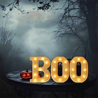 Halloween decoratie boo brief verlichting slaapkamer restaurant bar halloween sfeer decoratieve verlichting Lightinthebox