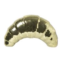 Glitter croissant XL voor wand - goudkleurig - 21x41x10 cm Glitter croissant XL voor wand - goudkleurig - 21x41x10 cm