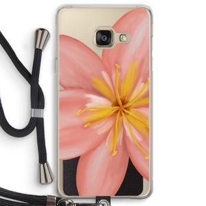 Pink Ellila Flower: Samsung Galaxy A3 (2016) Transparant Hoesje met koord