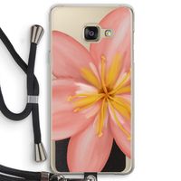 Pink Ellila Flower: Samsung Galaxy A3 (2016) Transparant Hoesje met koord