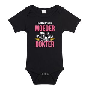 Ik lijk op mijn moeder cadeau romper / rompertje zwart voor baby