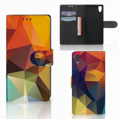 Sony Xperia XA1 | Book Case | Polygon Color