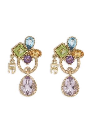 Dolce & Gabbana boucles d'oreilles pendantes en or 18ct serties de pierres semi-précieuses