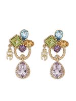 Dolce & Gabbana boucles d'oreilles pendantes en or 18ct serties de pierres semi-précieuses