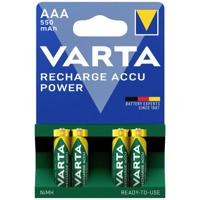 Varta RECH.AC.PowerAAA550mAh Bli 4 Oplaadbare AAA batterij (potlood) NiMH 550 mAh 1.2 V 4 stuk(s) - thumbnail