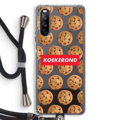 Koekerond: Sony Sony Xperia 10 III Transparant Hoesje met koord