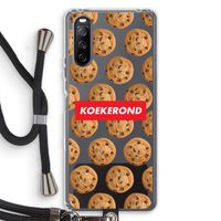 Koekerond: Sony Sony Xperia 10 III Transparant Hoesje met koord