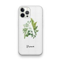 Green Brush: iPhone 12 Pro Transparant Hoesje