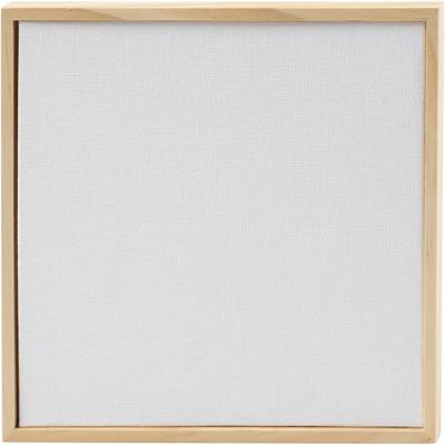 Creativ Company Canvas paneel met lijst, afm 15,8x15,8 cm, 280 gr, wit, 1 stuk
