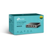 TP-LINK TL-SG105PE netwerk-switch Unmanaged L2 Gigabit Ethernet (10/100/1000) Zwart Power over Ethernet (PoE) - thumbnail