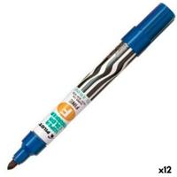 Permanente markeerstift Pilot Sca-F Blauw Herlaadbaar (12 Stuks)