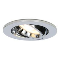 Maya LED inbouwspot - 4 Watt 345 lumen - 2700K Warm wit - GU10 - Dimbaar - Rond - Kantelbaar - IP20 voor binnen - Chroom