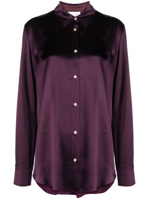 Forte Forte chemise satinée à manches longues - Violet