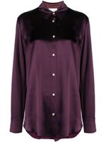 Forte Forte chemise satinée à manches longues - Violet - thumbnail