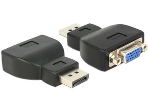 Delock 65567 Adapter DisplayPort 1.2 male > VGA female zwart