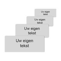 Sportprijzen Leiden Tekstlabel Sportprijs Zilver