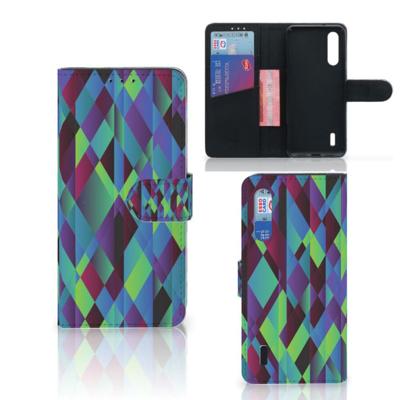 Xiaomi Mi 9 Lite | Book Case | Abstract Green Blue