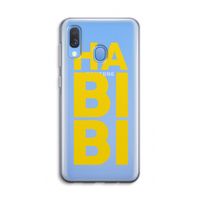 Habibi Blue: Samsung Galaxy A40 Transparant Hoesje