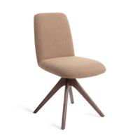 Jesper Home Eetkamerstoel 'Taiwa' Revolve Oak Walnut, kleur Whisper Wheat
