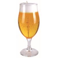 Bierglas kaars - speciaal bier - H19 cm - D6 cm - Bier gadget kaars - Vaderdag of verjaardag cadeau