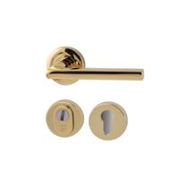 Hardbrass Achterdeurset Sara compleet SKG*** - PVD messing