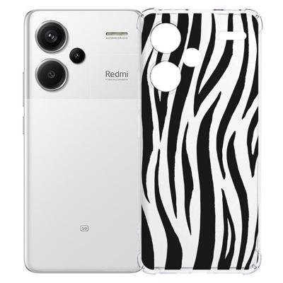 Xiaomi Redmi 13 Pro Plus Hoesje - Zebra TPU Antishock Xiaomi Redmi 13 Pro Plus Hoesje - Zebra TPU Antishock