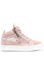 Giuseppe Zanotti baskets montantes à lacets - Rose - thumbnail