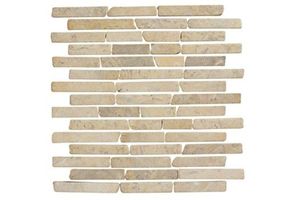 Terre d'Azur Cream marble mozaiek stroken 30x30