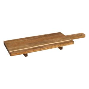 Serveerplank voor hapjes/tapas - 25 x 70 cm - acacia hout - borrelplank - Extra groot