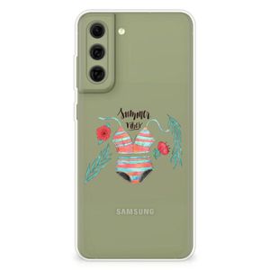 Samsung Galaxy S21FE Telefoonhoesje met Naam Boho Summer