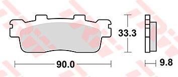 TRW remblokken "mcb830"