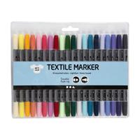 Creativ Company Textielstiften - extra kleuren, 20st.