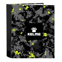 Ringmap Kelme Jungle Zwart Grijs Limoen A4 (27 x 33 x 6 cm)
