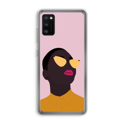 Yellow glasses: Samsung Galaxy A41 Transparant Hoesje