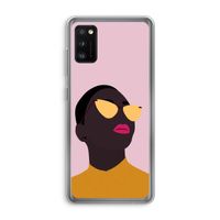 Yellow glasses: Samsung Galaxy A41 Transparant Hoesje