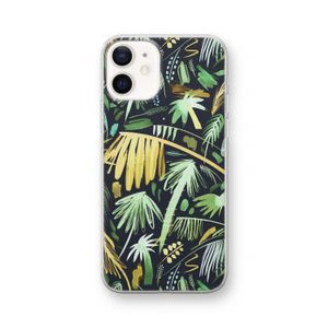 Tropical Palms Dark: iPhone 12 Transparant Hoesje